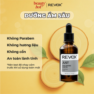 Tinh chất dưỡng ẩm cho mặt và cổ Revox B77 Just - Hyaluronic Acid 5% - 30ml