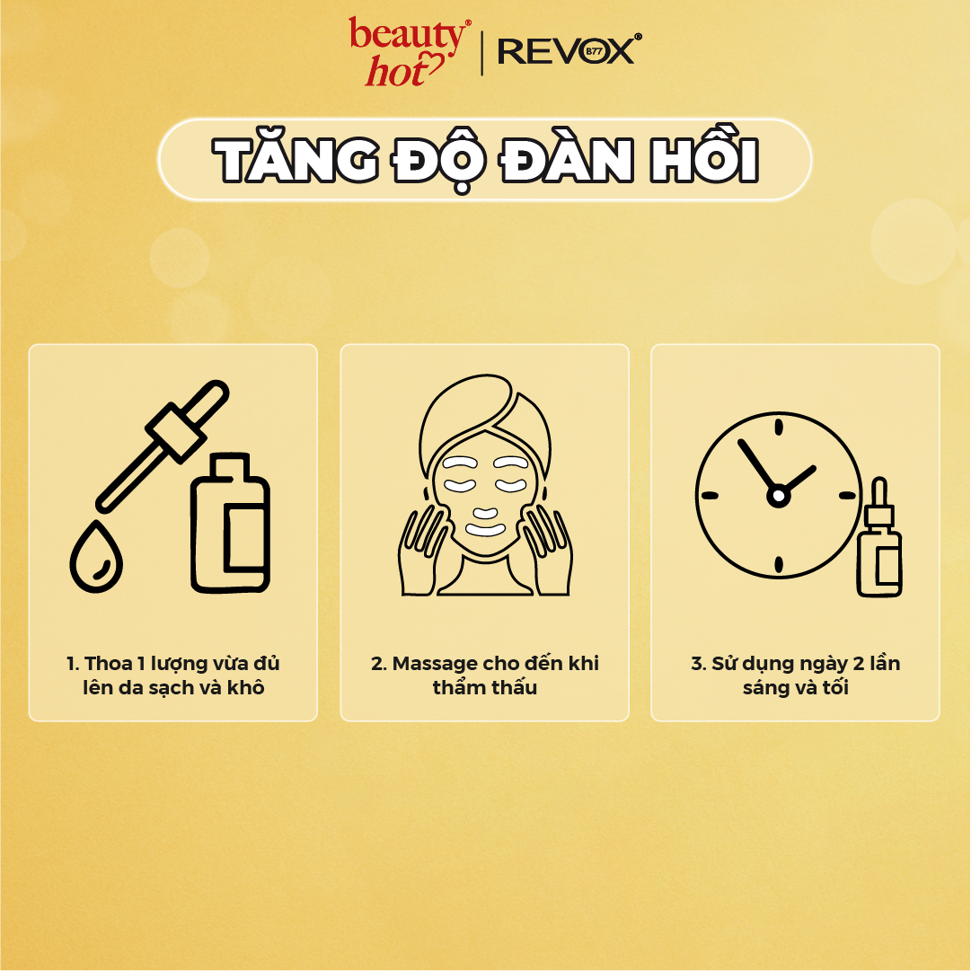 Gel dưỡng ẩm cho da mặt và cổ Revox B77 Just - Collagen Amino Acids + HA - 30ml