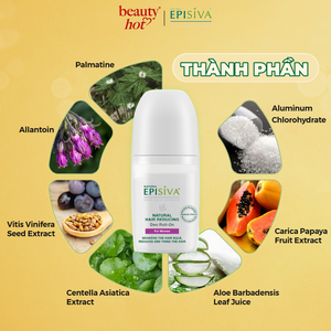 Lăn Khử Mùi Episiva Chăm Sóc Da Sau Khi Làm Sạch Lông Dành Cho Nữ 50ml