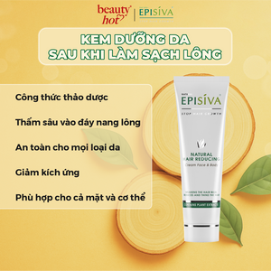 Kem Dưỡng Da Sau Khi Làm Sạch Lông Episiva Cho Mặt & Cơ Thể 140ml
