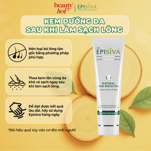 Kem Dưỡng Da Sau Khi Làm Sạch Lông Episiva Cho Mặt & Cơ Thể 140ml