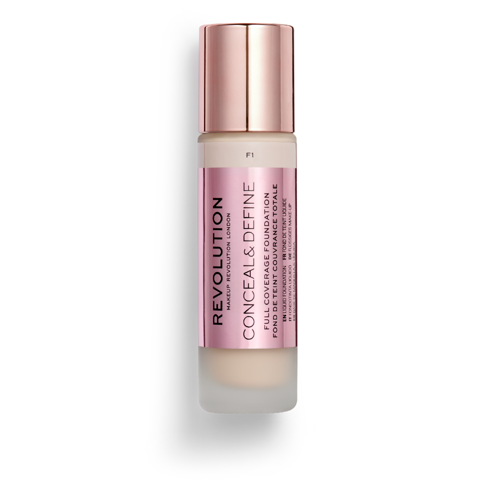 Kem nền che khuyết điểm Makeup Revolution - Conceal & Define ( F1 ) - 0.8 fl. oz. (US) / 23 ml