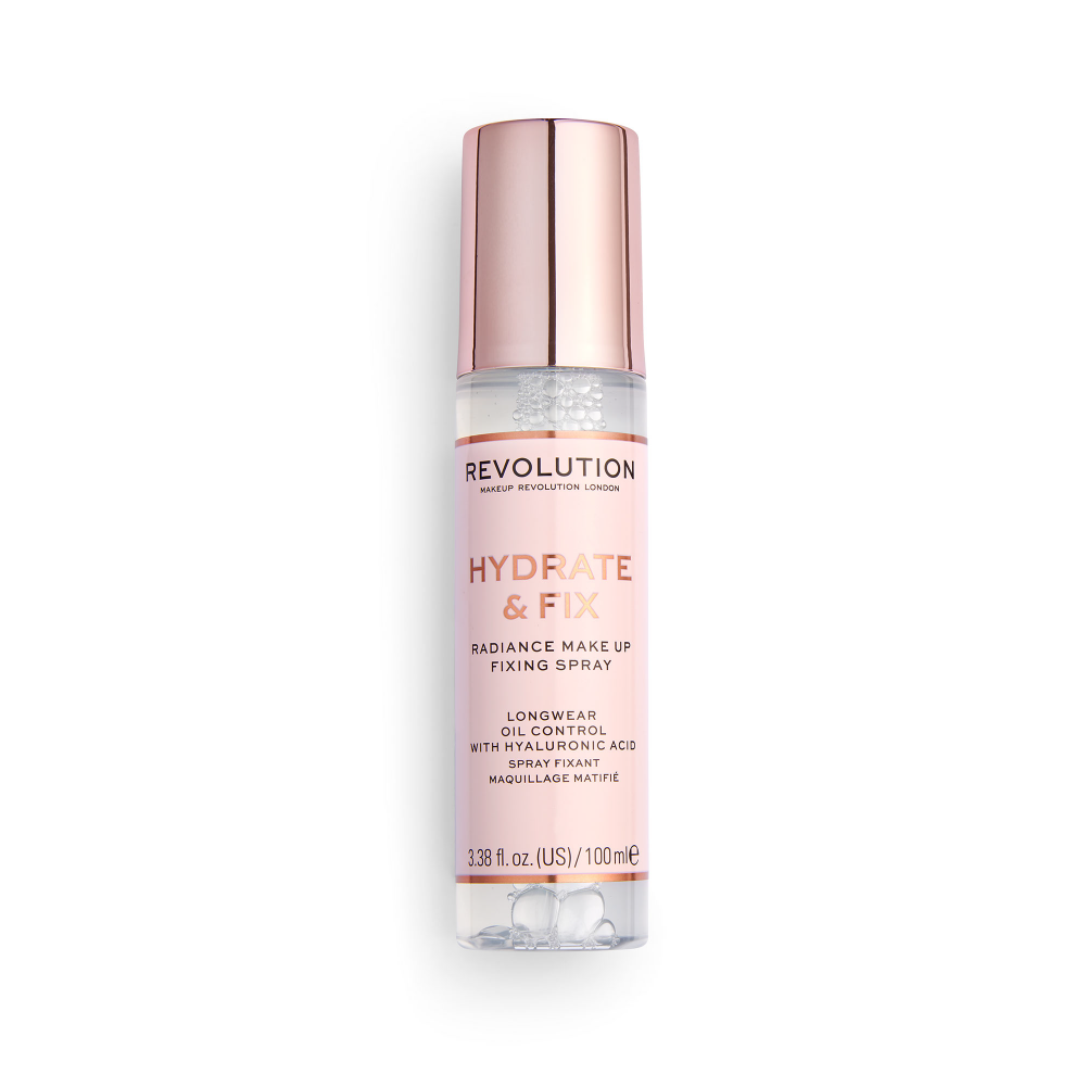Xịt Khóa Nền Dưỡng Ẩm Makeup Revolution - Hydrate & Fix Radiance - 3.38 fl. oz. (us)/ 100 ml