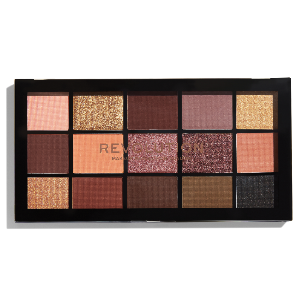 Bảng phấn mắt Makeup Revolution - Reloaded Velvet Rose - 15x 0.04oz.(us)/1.1g