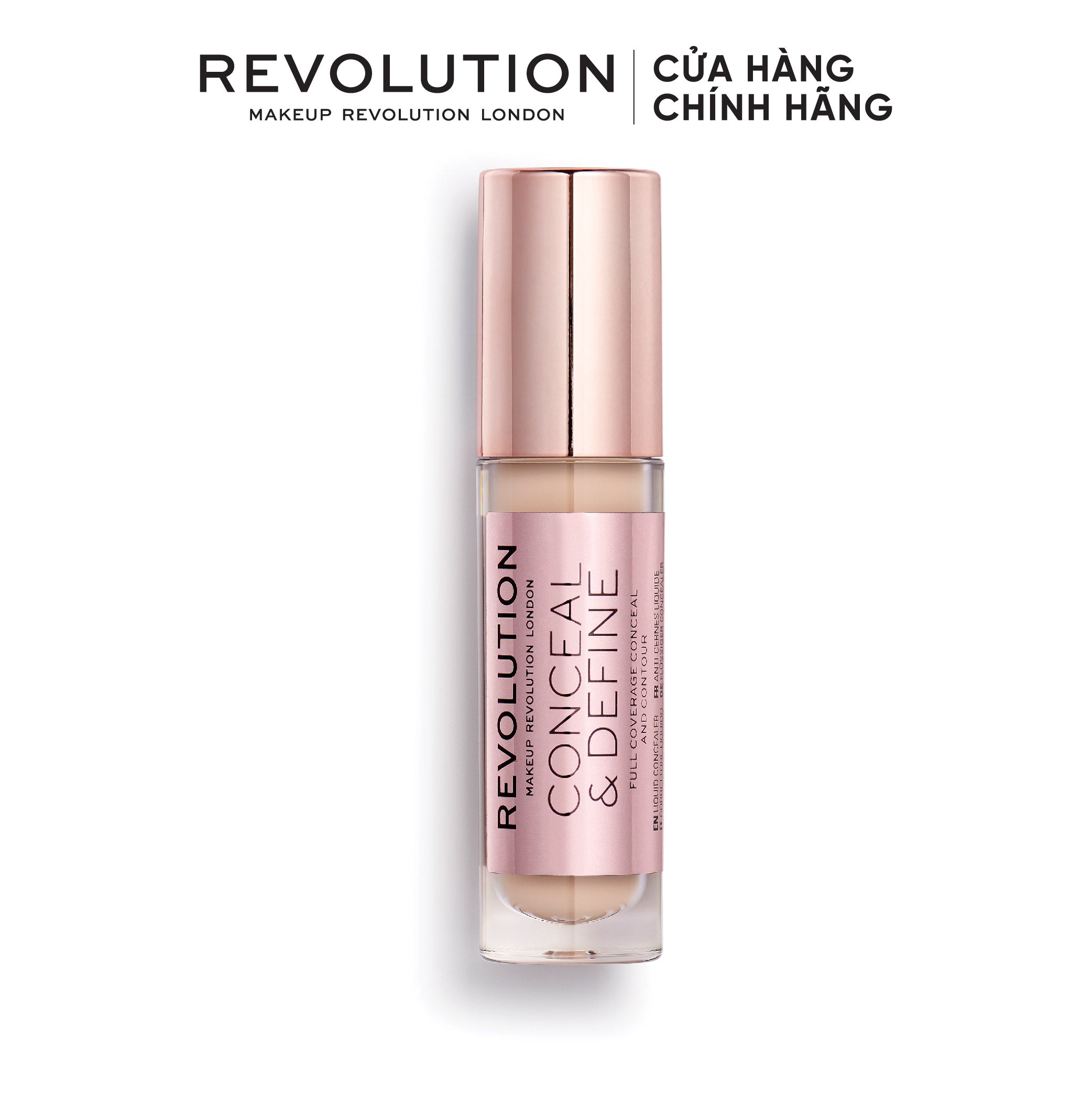 Kem che khuyết điểm Makeup Revolution - Conceal & Define ( C3 ) - 0.14 oz. (us)/ 4 g