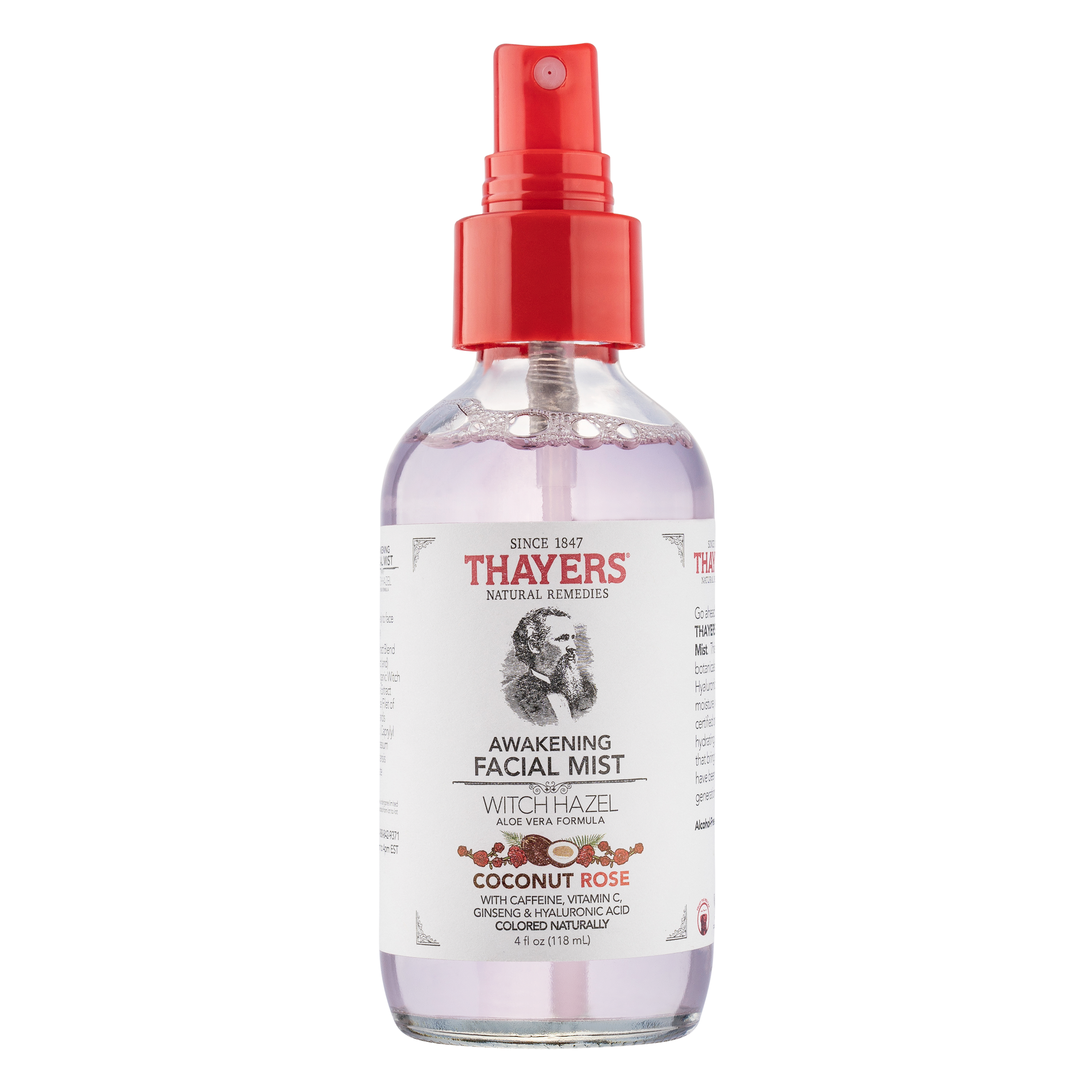 Nước hoa hồng không cồn Thayers cao cấp - Hương dừa và hoa hồng 118ml