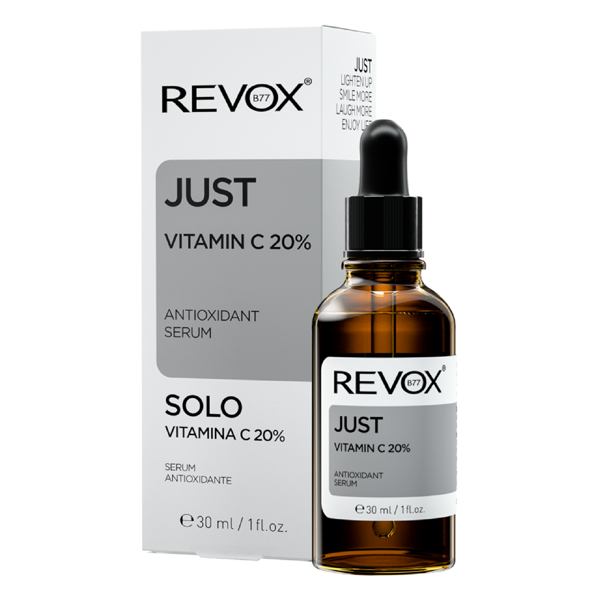 Serum ngăn ngừa Oxy hóa làm sáng da cho mặt và cổ Revox B77 Just - Vitamin C 20% - 30ml; chỉ dùng ngoài da