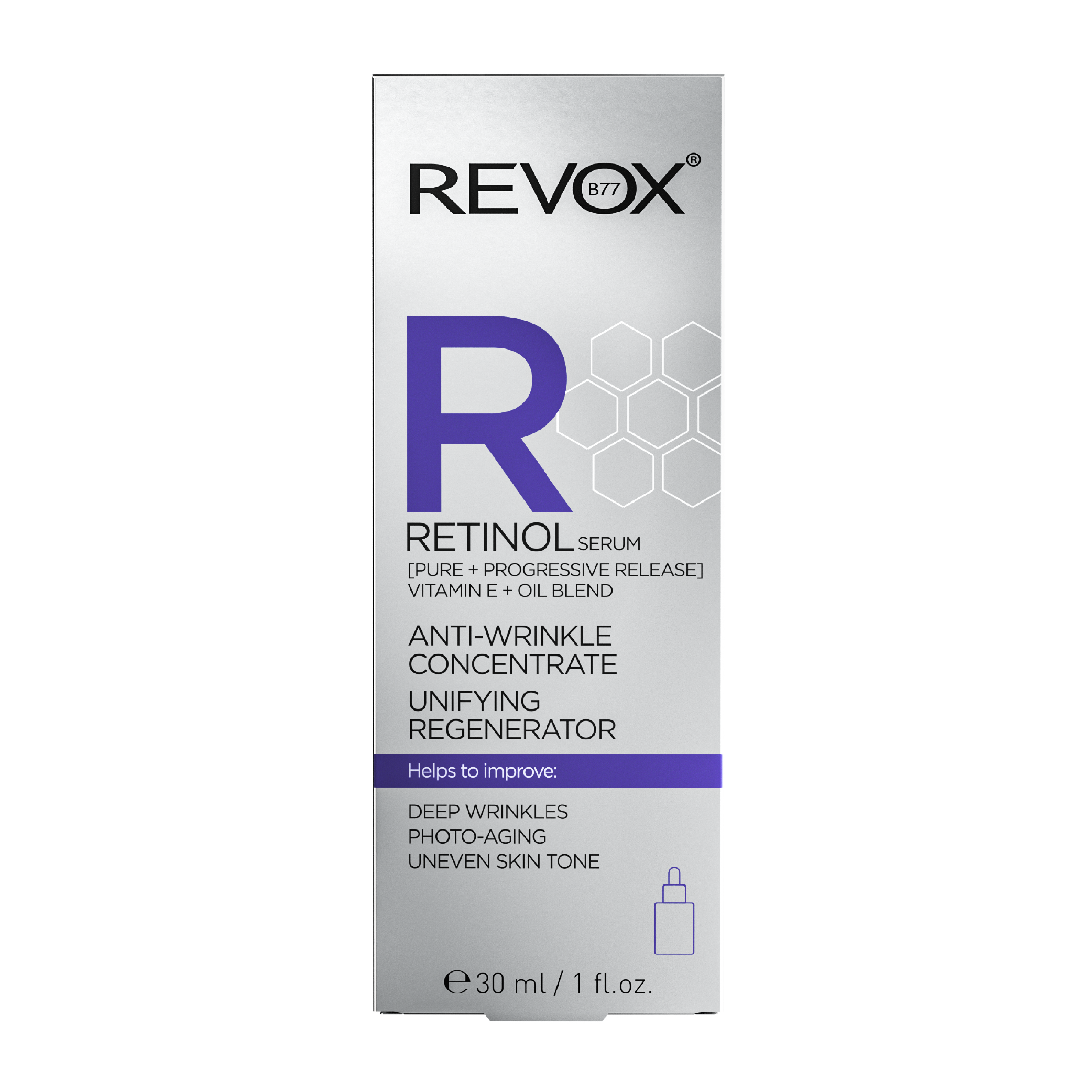 Serum ngăn ngừa lão hóa chứa retinol cho da mặt Revox B77 R Retinol - 30ml; chỉ dùng ngoài da