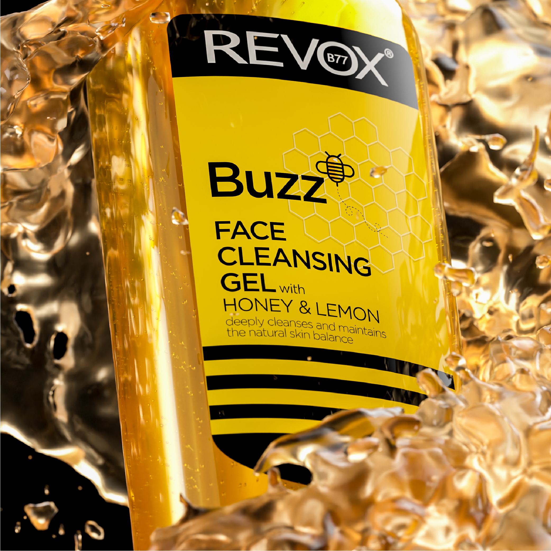 Gel rửa mặt Revox B77 Buzz- chiết xuất mật ong và chanh - 180ml