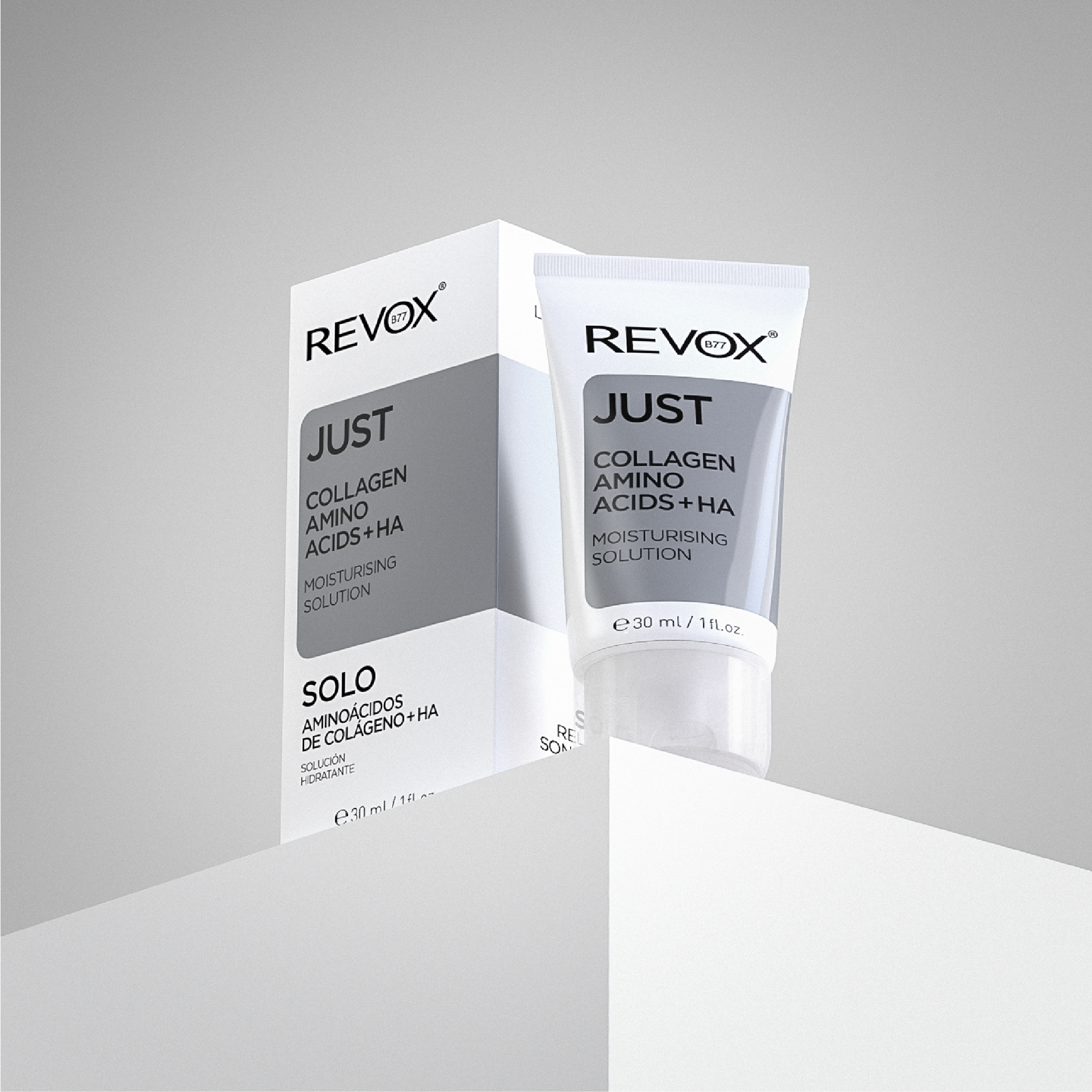 Gel dưỡng ẩm cho da mặt và cổ Revox B77 Just - Collagen Amino Acids + HA - 30ml