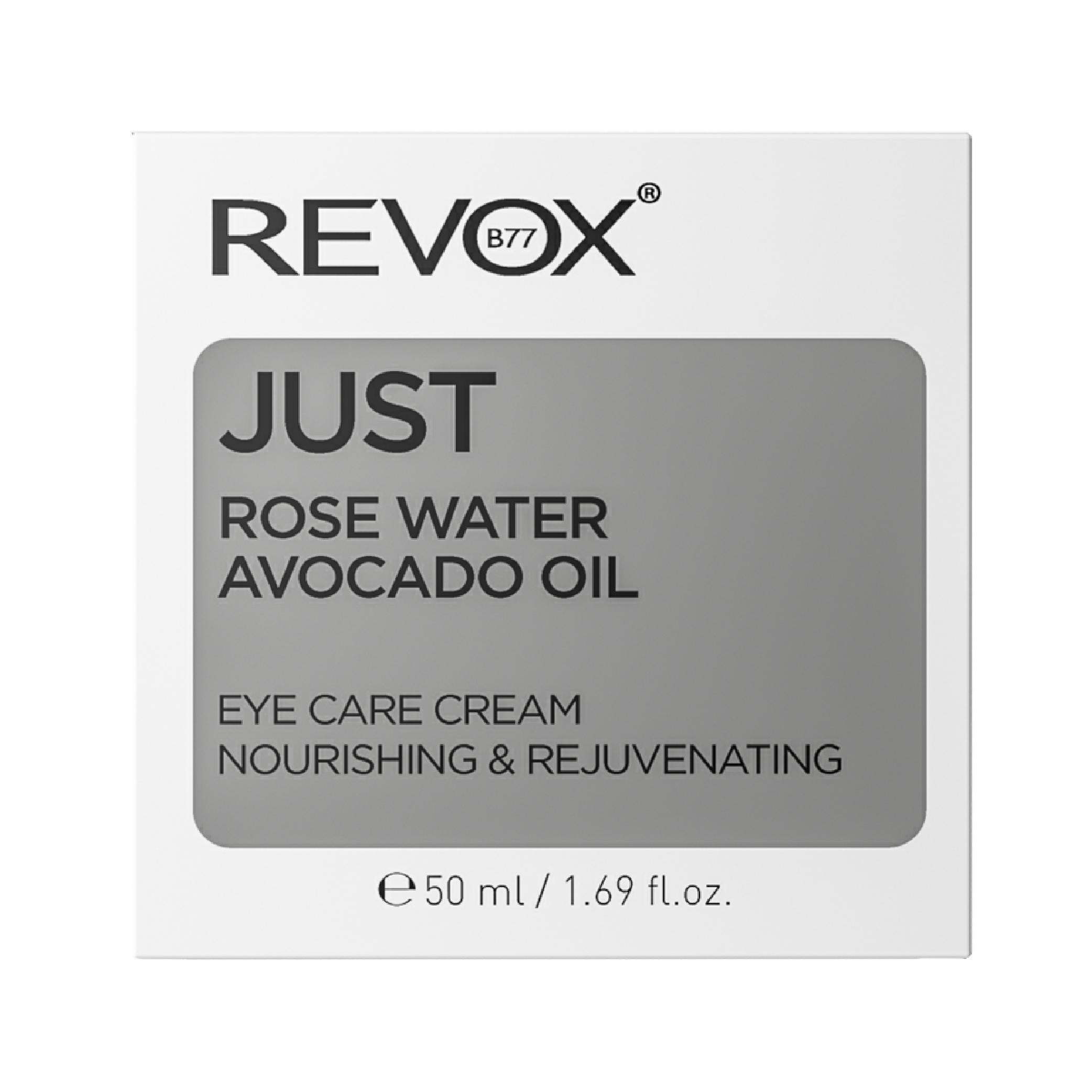 Kem dưỡng cho vùng da quanh mắt Revox B77 Just chiết xuất dầu bơ và nước hoa hồng - Rose Water Avocado Oil - 50ml