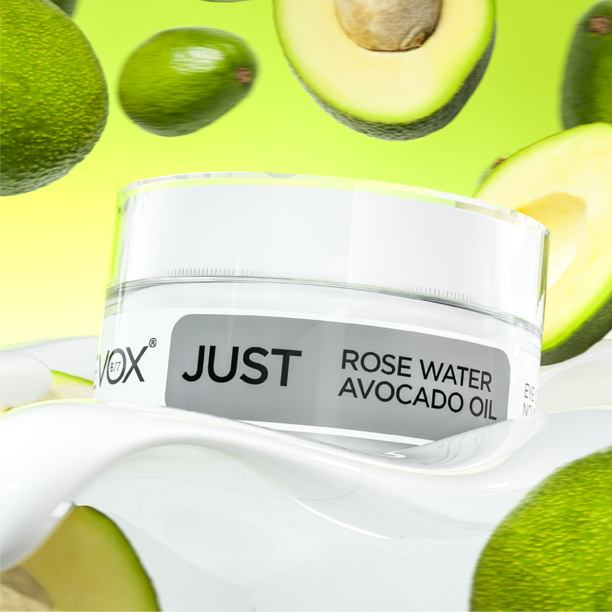 Kem dưỡng cho vùng da quanh mắt Revox B77 Just chiết xuất dầu bơ và nước hoa hồng - Rose Water Avocado Oil - 50ml