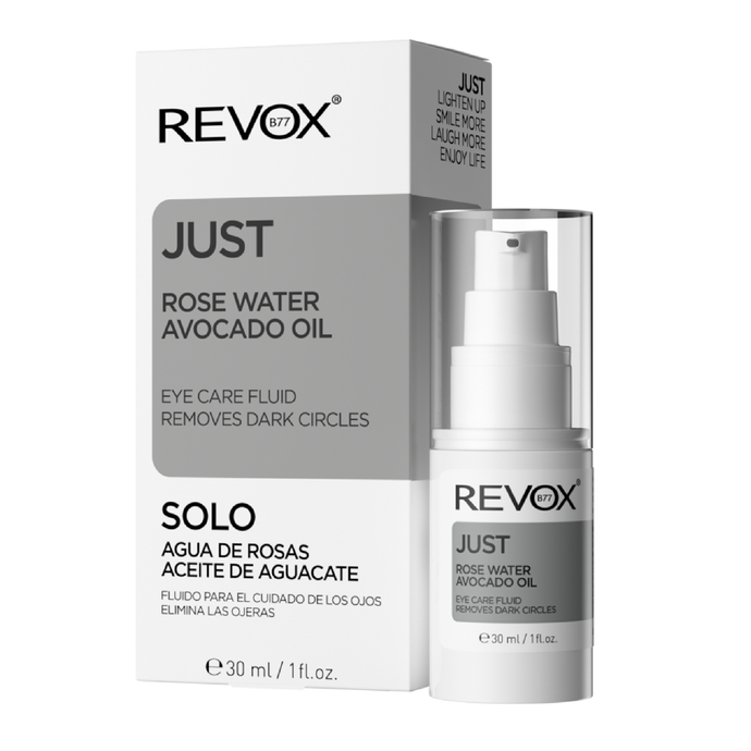 Dầu dưỡng cho vùng da quanh mắt Revox B77 Just chiết xuất dầu bơ và nước hoa hồng - Rose Water Avocado Oil - 30ml