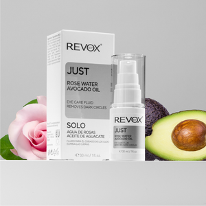Dầu dưỡng cho vùng da quanh mắt Revox B77 Just chiết xuất dầu bơ và nước hoa hồng - Rose Water Avocado Oil - 30ml