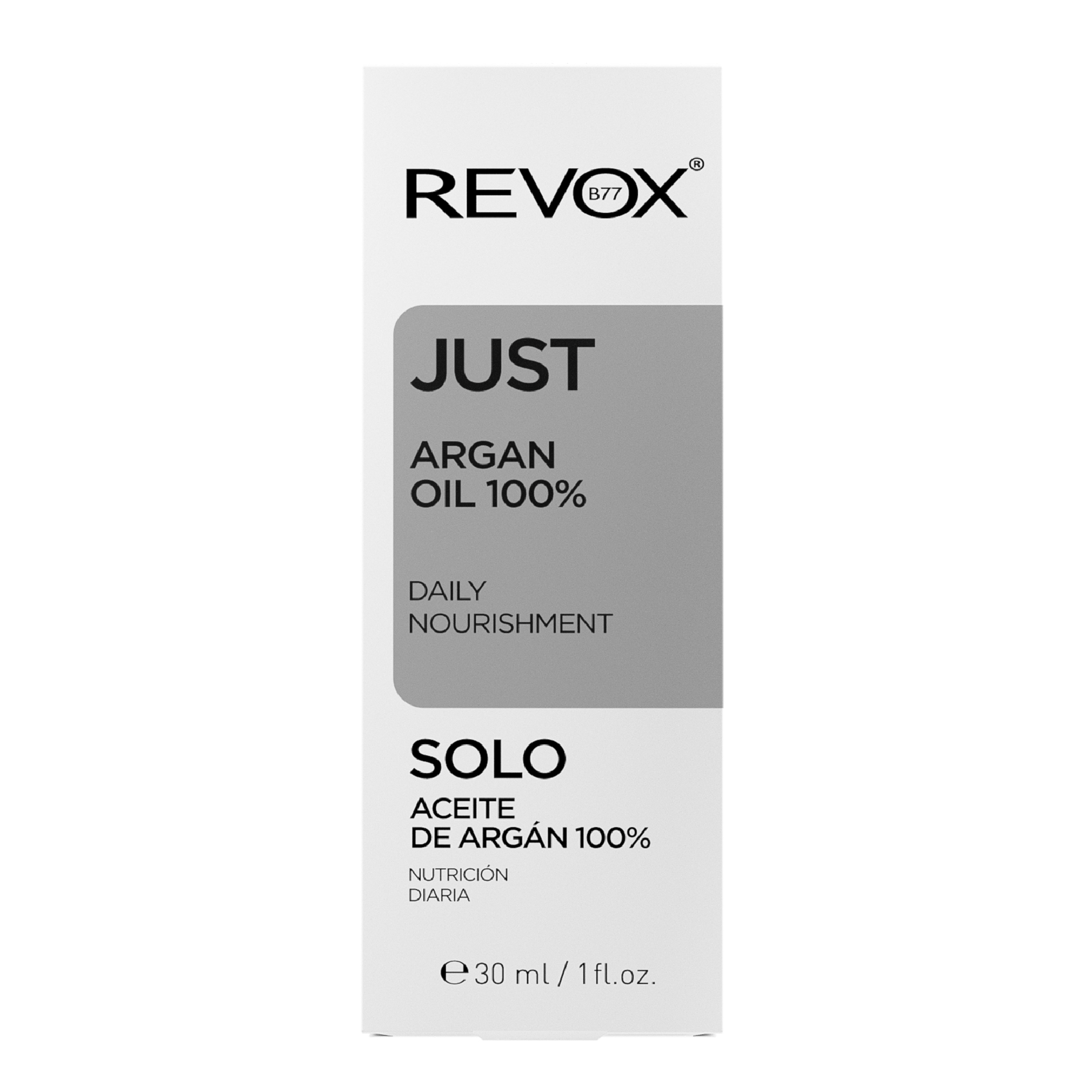 Dầu dưỡng hàng ngày cho da mặt và cổ Revox B77 Just - Argan 100 % - 30ml